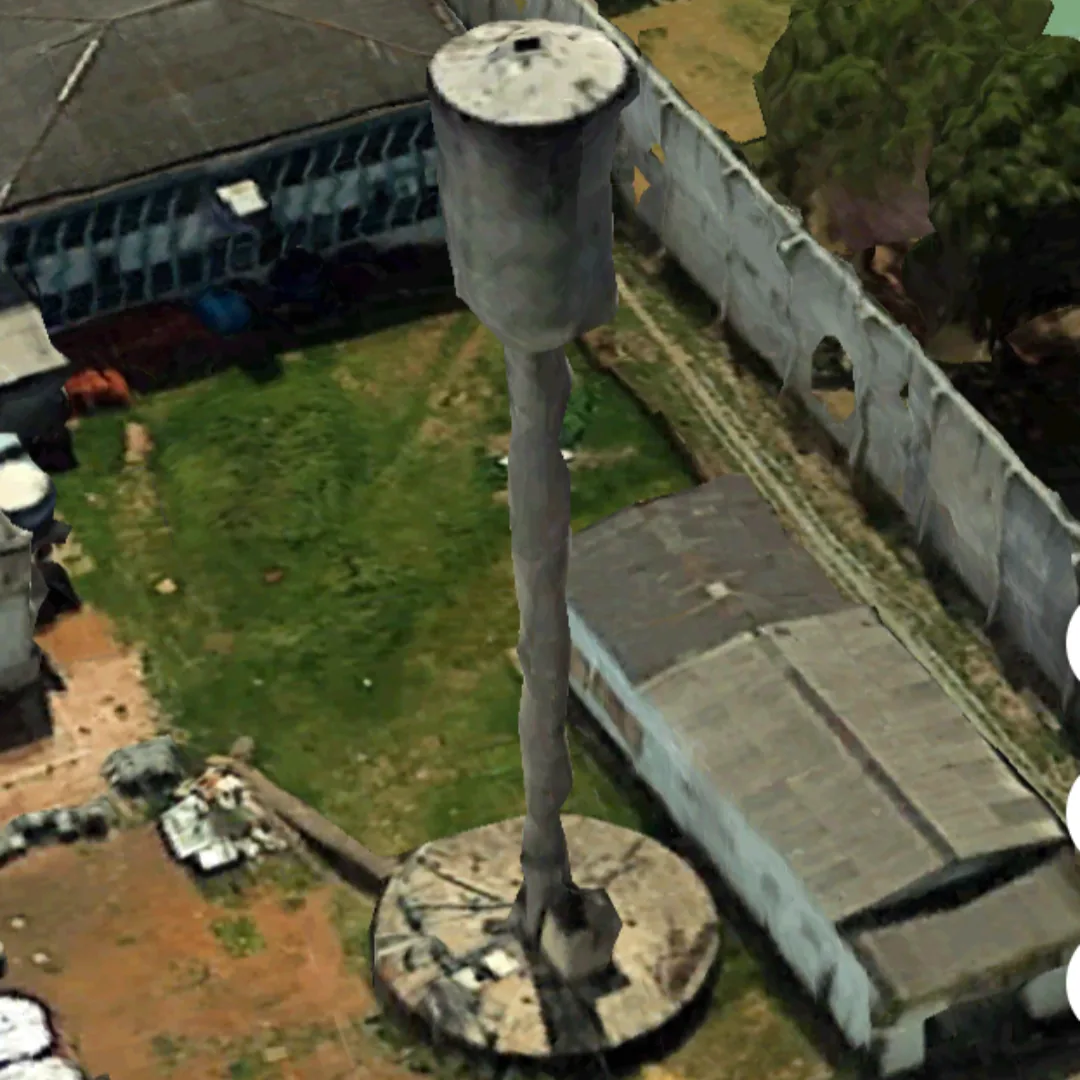 Reservatório elevado da Penitenciária do Estado com tratamento de concreto executado pela Steeltec